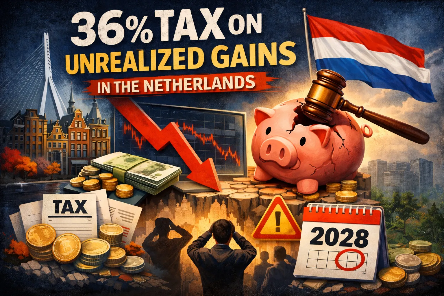 Netherlands to Tax Unrealized Capital Gains Starting 2028